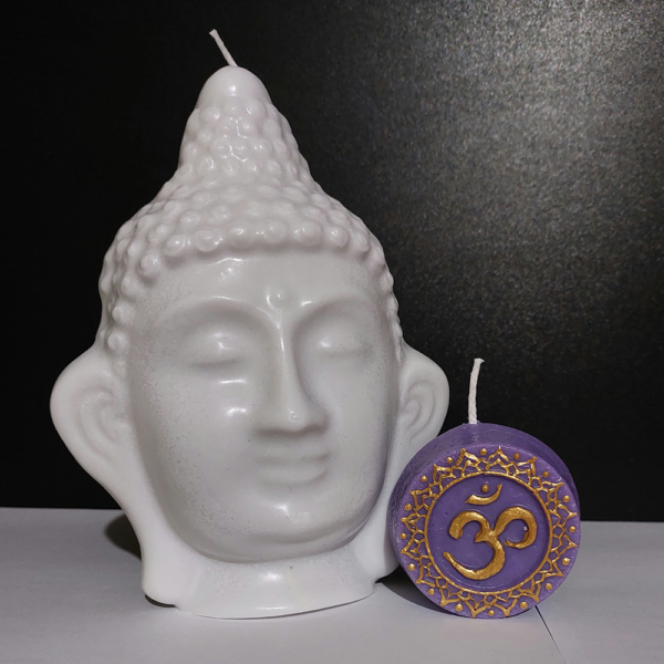 Buddha - félfej gyertya választható színben - Image 6