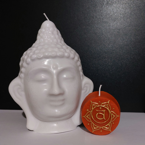 Buddha - félfej gyertya választható színben - Image 4