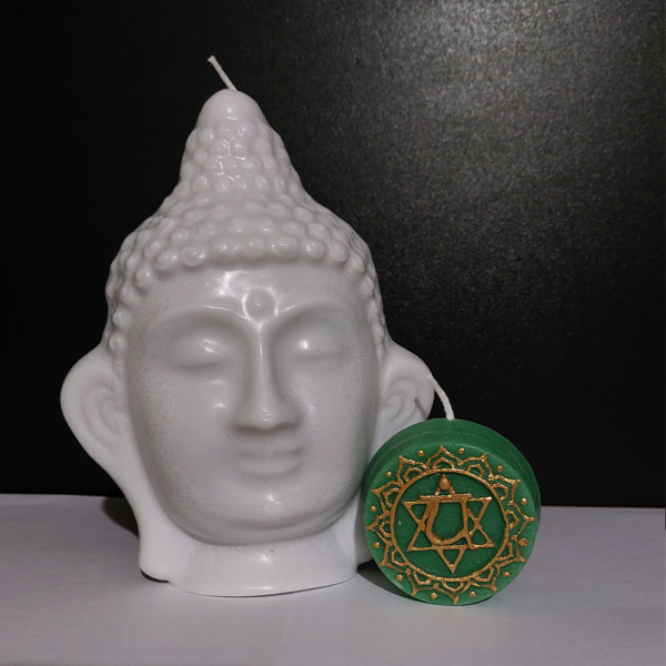 Buddha - félfej gyertya választható színben - Image 3