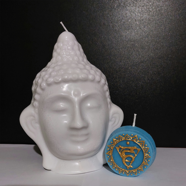 Buddha - félfej gyertya választható színben - Image 2